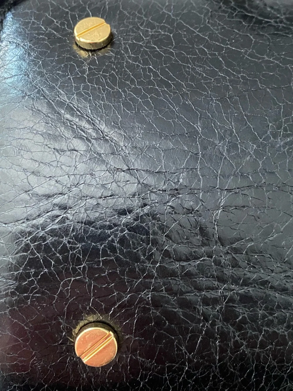 Tory Burch Black Leather Tote with Gold Emblem